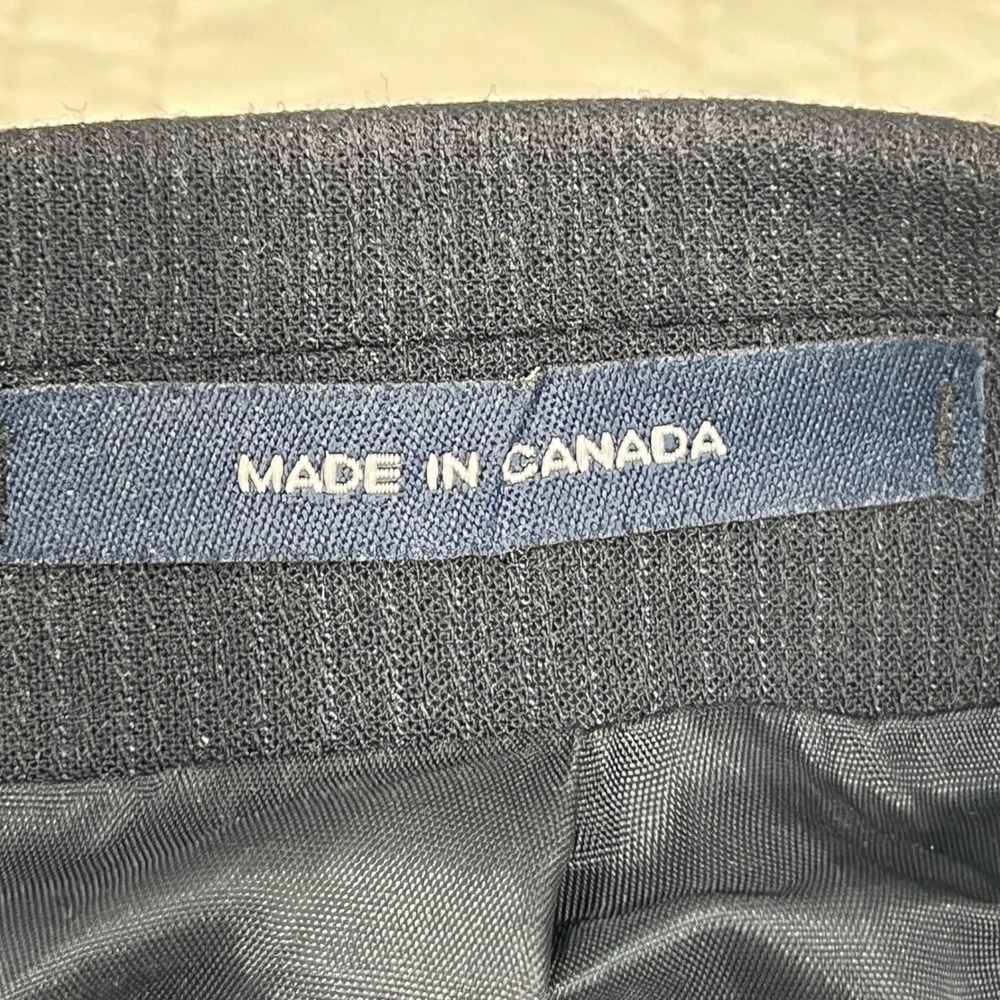 Ralph Lauren Mens Navy Textured Pinstripe Double Breasted Suit 48R 1998 *note - Picture 16 of 16